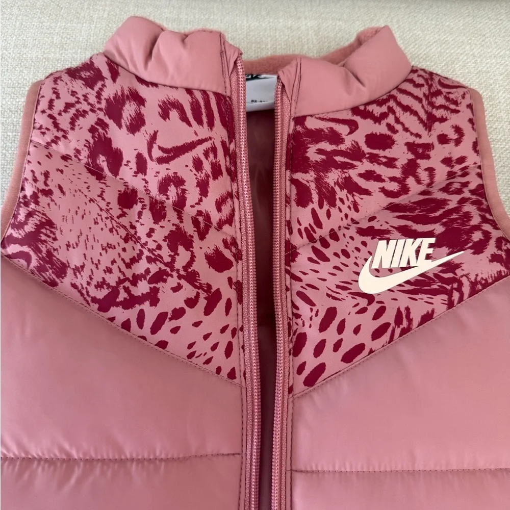 Nike Toddler Girls Animal Print Puffer Vest NWOT
